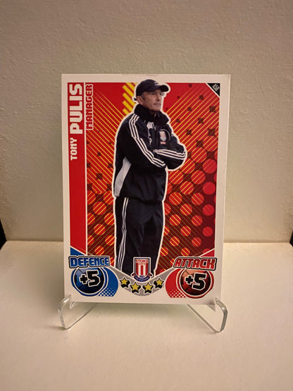 Fodbold kort Topps Match Attax Premier League 2010/2011 - Stoke Tony Pulis - Pokedexet