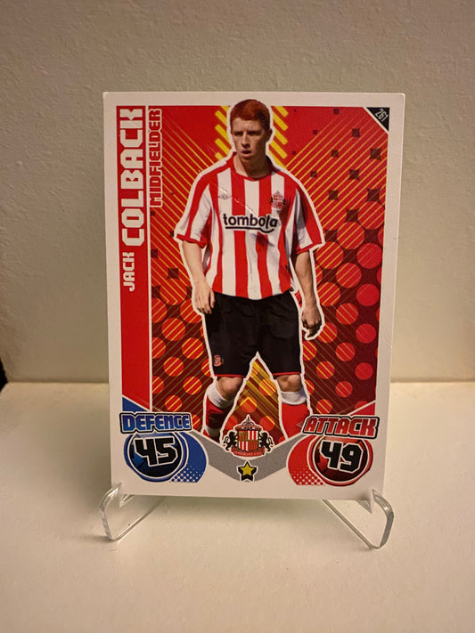 Topps Match Attax Premier League 2010/2011 Sunderland Jack Colback