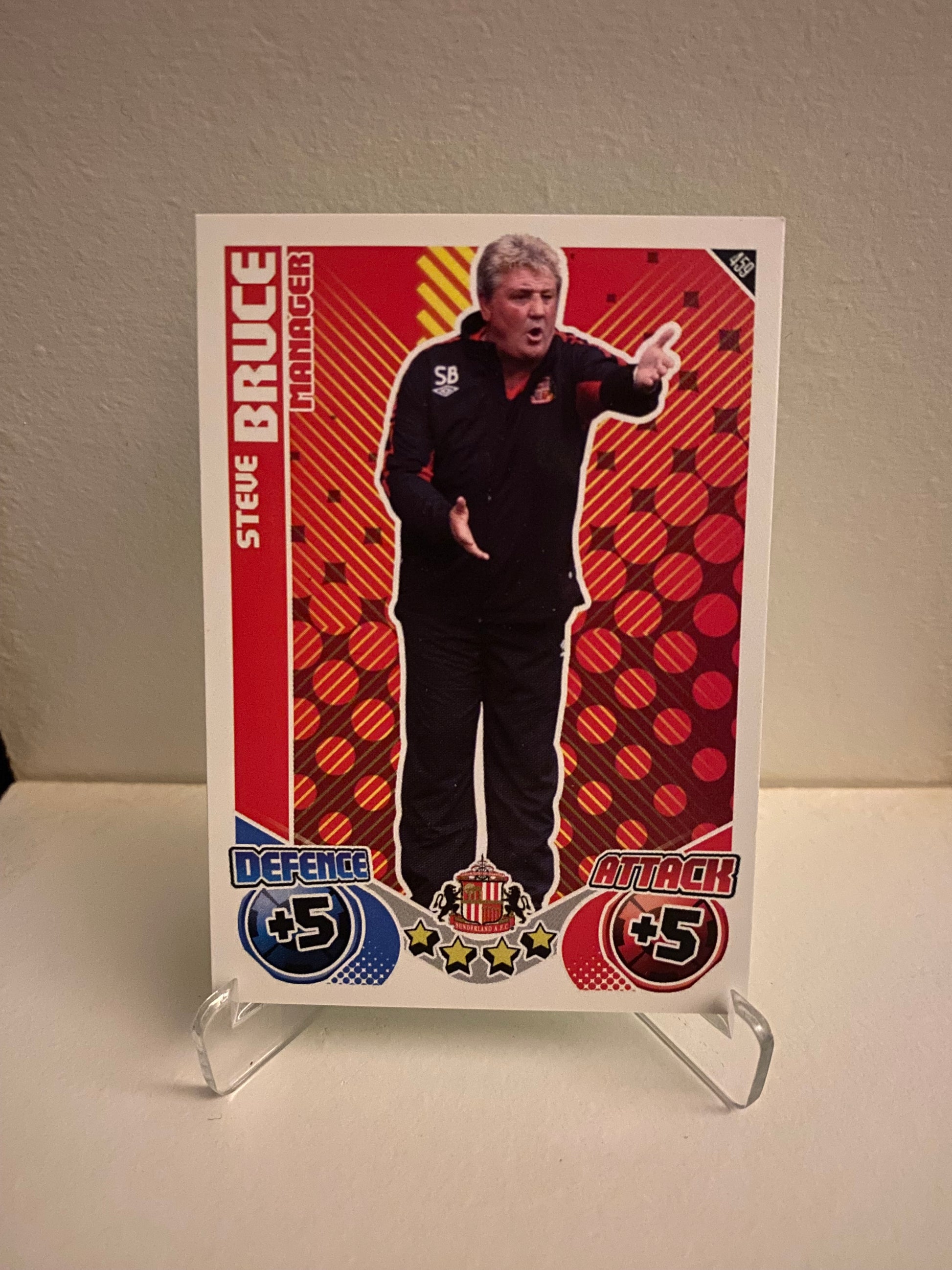 Fodbold kort Topps Match Attax Premier League 2010/2011 - Sunderland Steve Bruce - Pokedexet