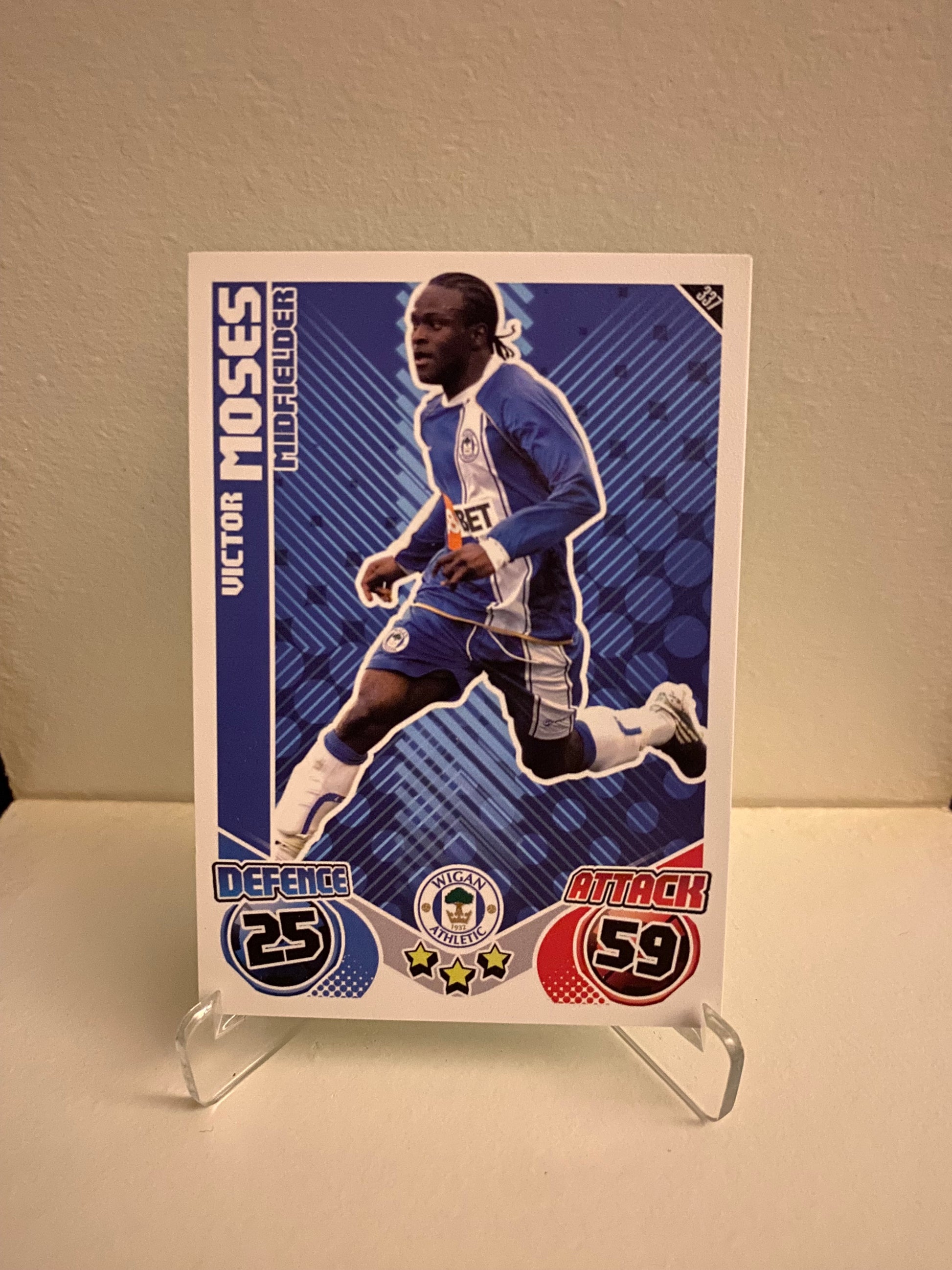 Fodbold kort Topps Match Attax Premier League 2010/2011 - Wigan Victor Moses - Pokedexet