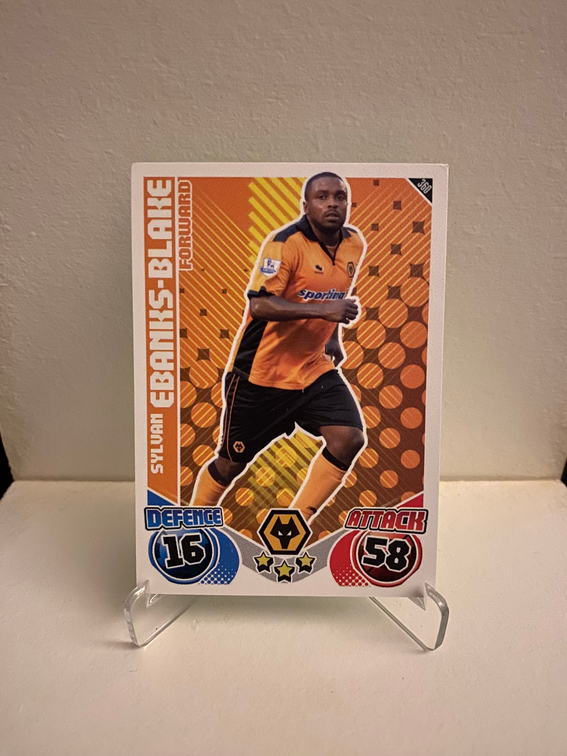 Fodbold kort Topps Match Attax Premier League 2010/2011 - Wolverhampton Sylvan Ebanks-Blake - Pokedexet
