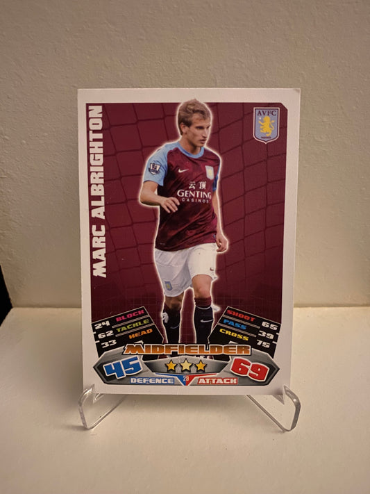 Topps Match Attax Premier League 2011/2012 Aston Villa Marc Albrighton