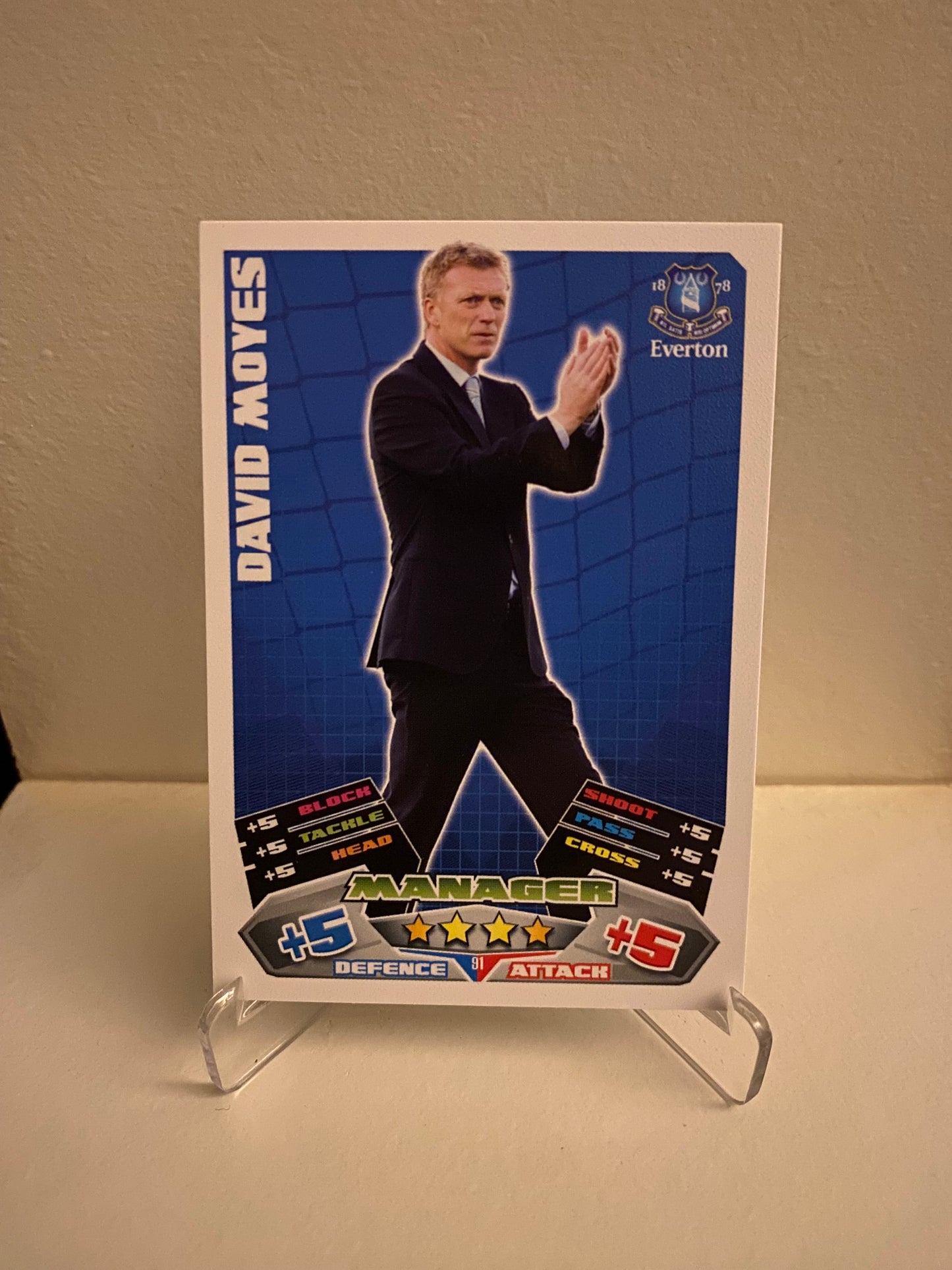 Topps Match Attax Premier League 2011/2012 Everton David Moyes