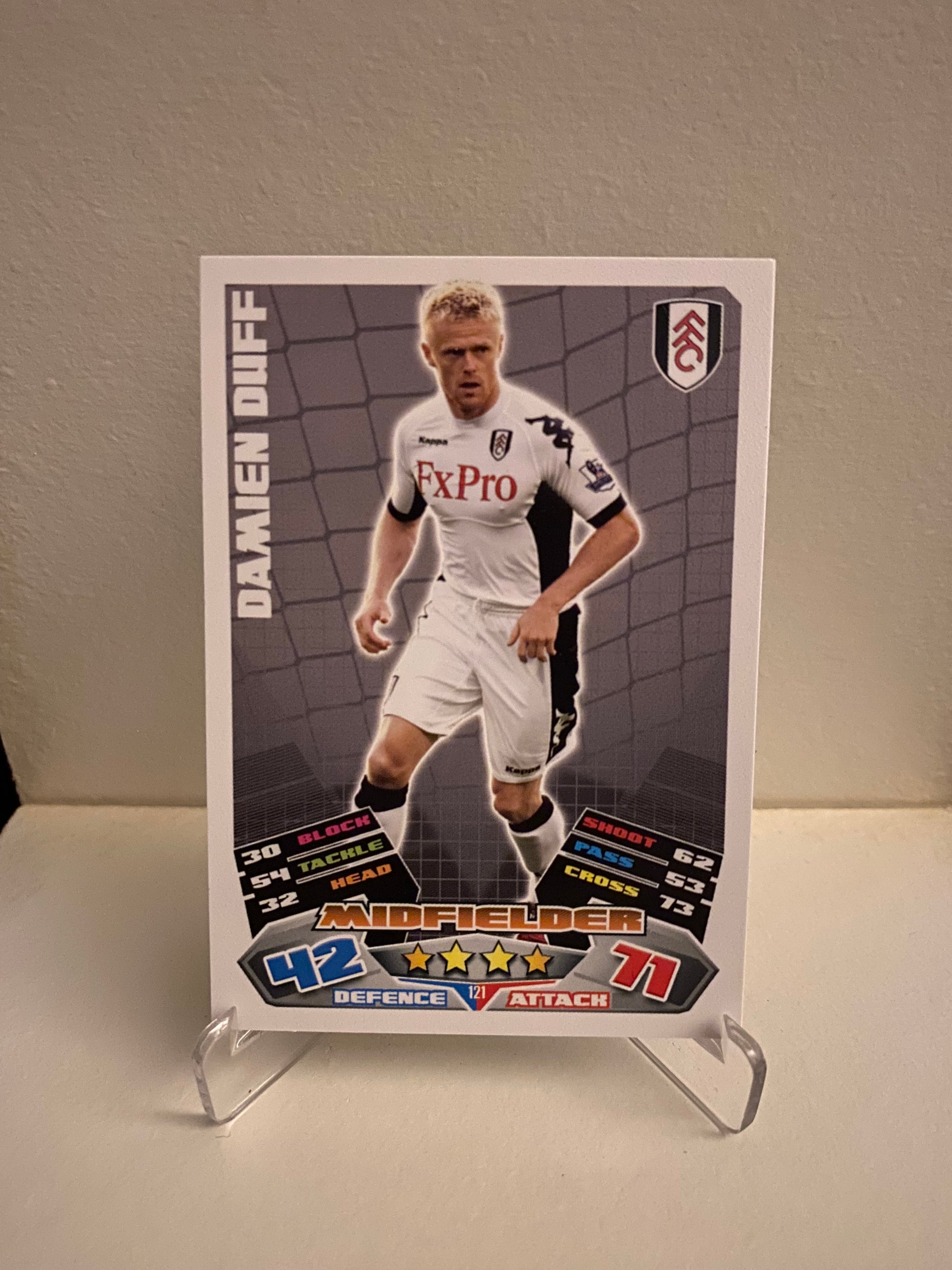 Fodbold kort Topps Match Attax Premier League 2011/2012 - Fulham Damien Duff - Pokedexet