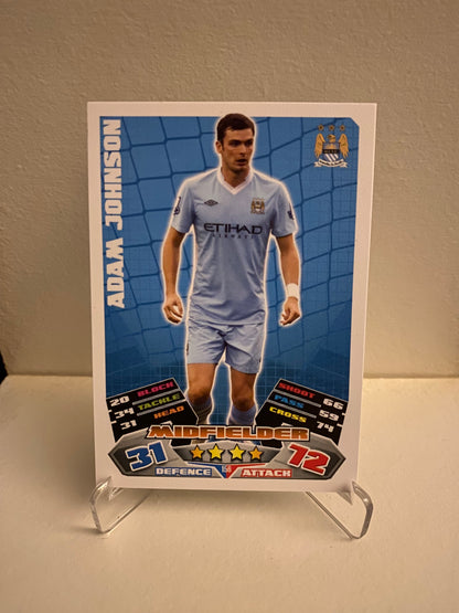 Topps Match Attax Premier League 2011/2012 Manchester City Adam Johnson