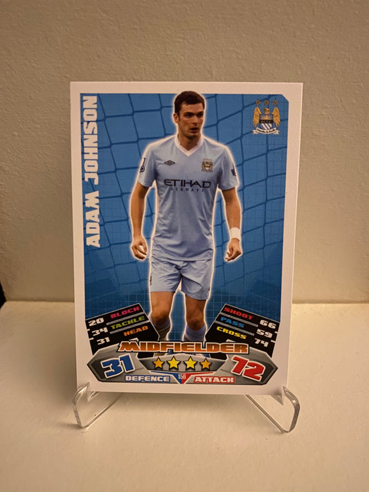 Topps Match Attax Premier League 2011/2012 Manchester City Adam Johnson