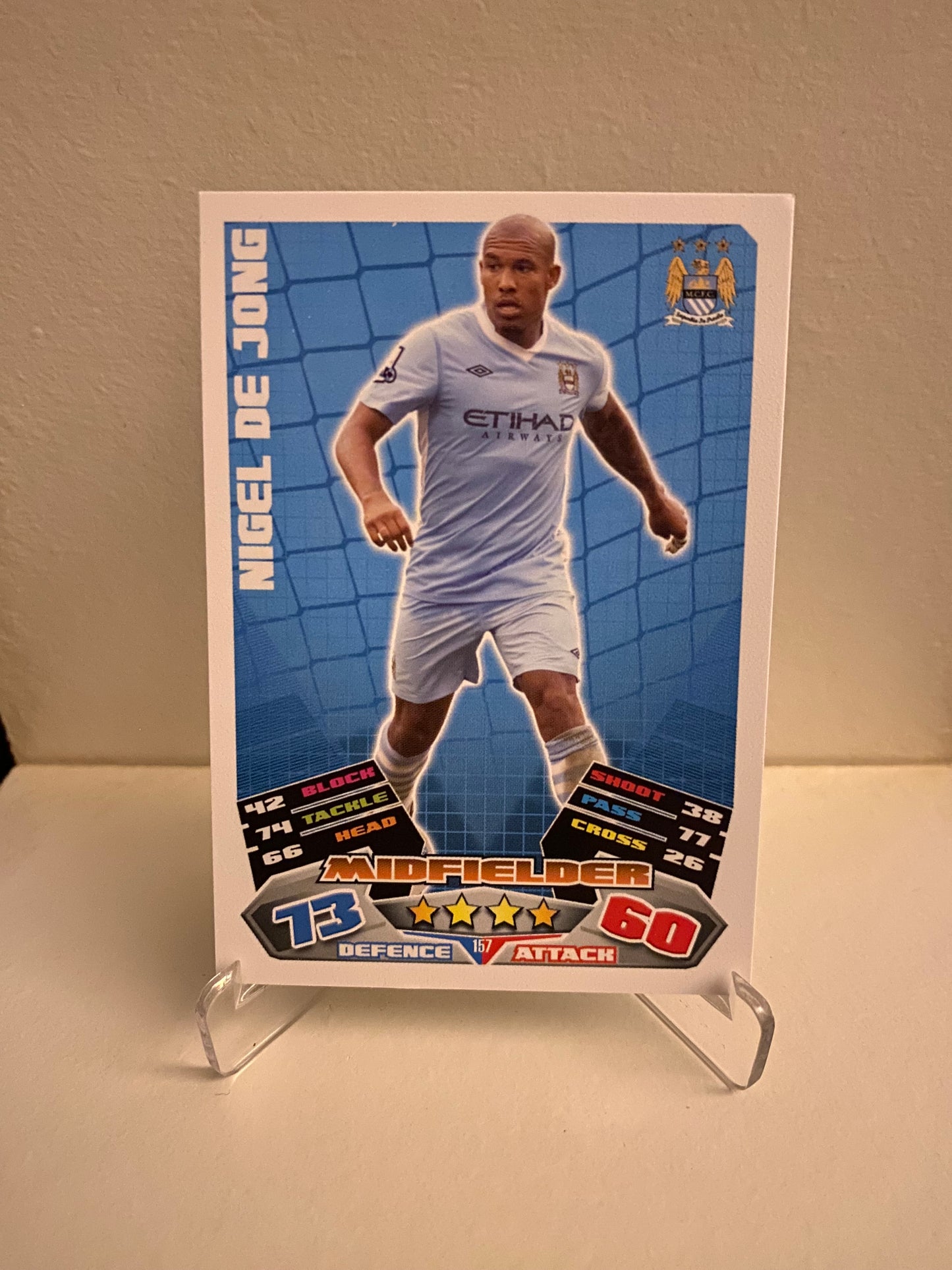 Topps Match Attax Premier League 2011/2012 Manchester City Nigel De Jong