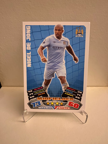 Topps Match Attax Premier League 2011/2012 Manchester City Nigel De Jong