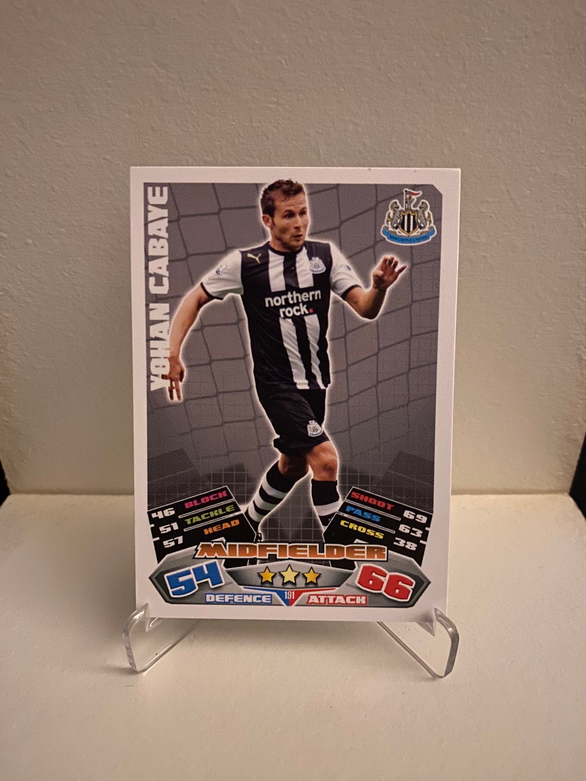 Topps Match Attax Premier League 2011/2012 Newcastle Yohan Cabaye