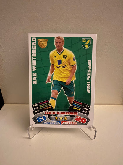 Fodbold kort Topps Match Attax Premier League 2011/2012 - Norwich Zak Whitbread - Pokedexet