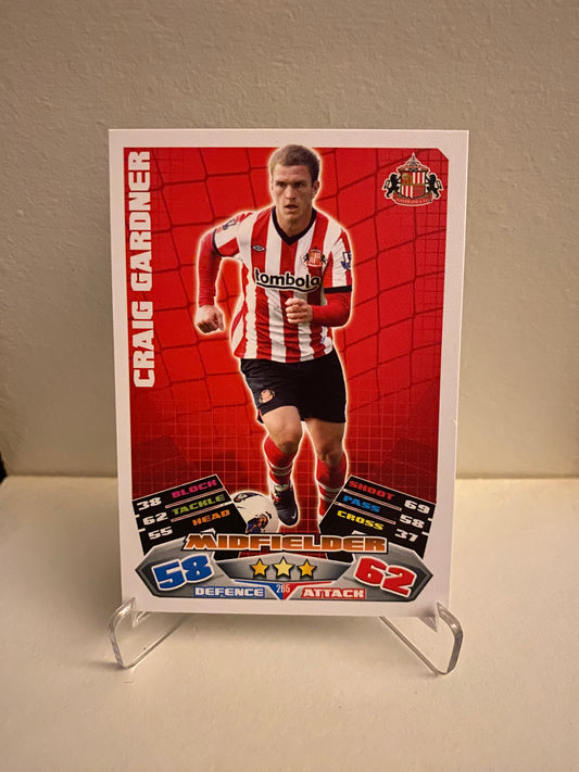 Topps Match Attax Premier League 2011/2012 Sunderland Craig Gardner