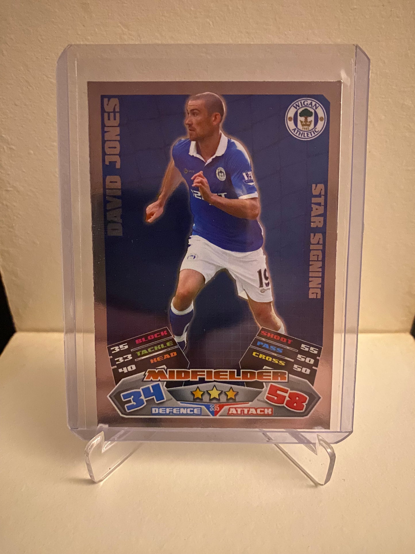 Topps Match Attax Premier League 2011/2012 Wigan David Jones Holofoil