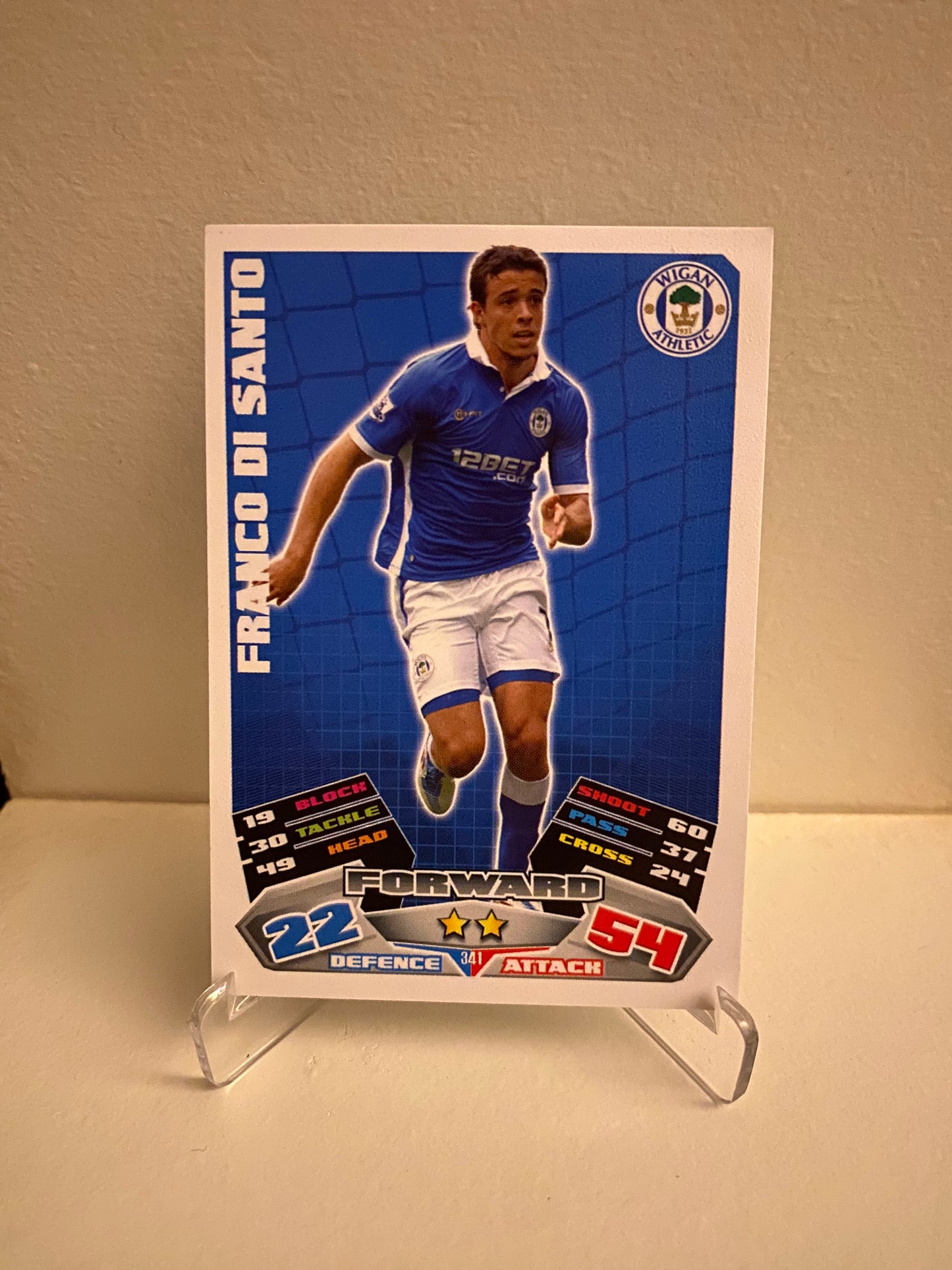 Fodbold kort Topps Match Attax Premier League 2011/2012 - Wigan Franco Di Santo - Pokedexet