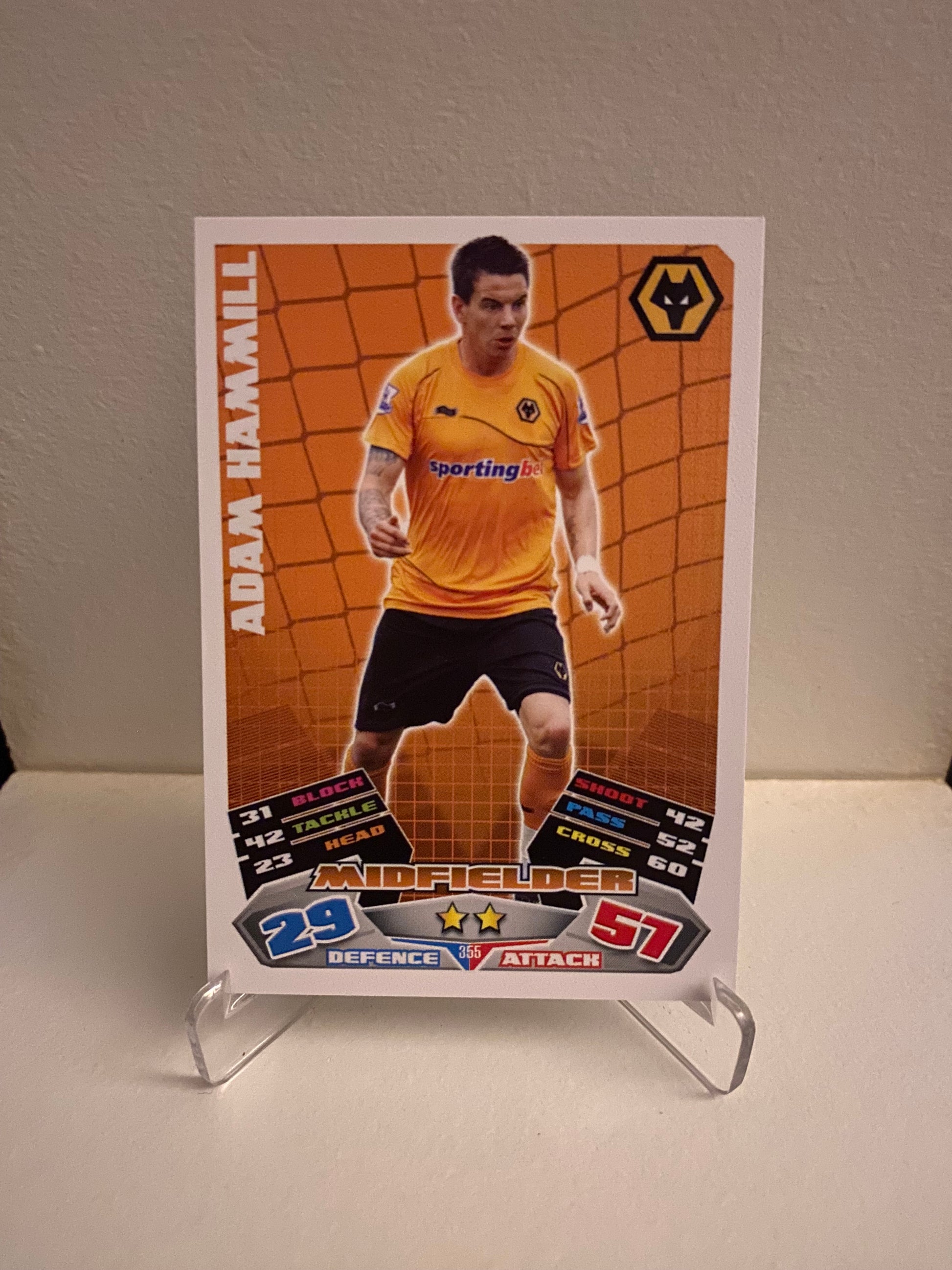 Topps Match Attax Premier League 2011/2012 Wolverhampton Adam Hammill
