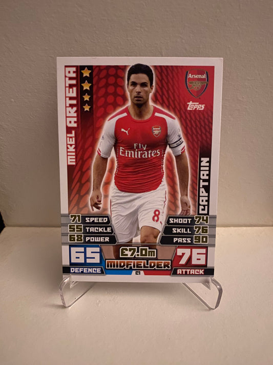 Topps Match Attax Premier League 2014/2015 Arsenal Mikel Arteta
