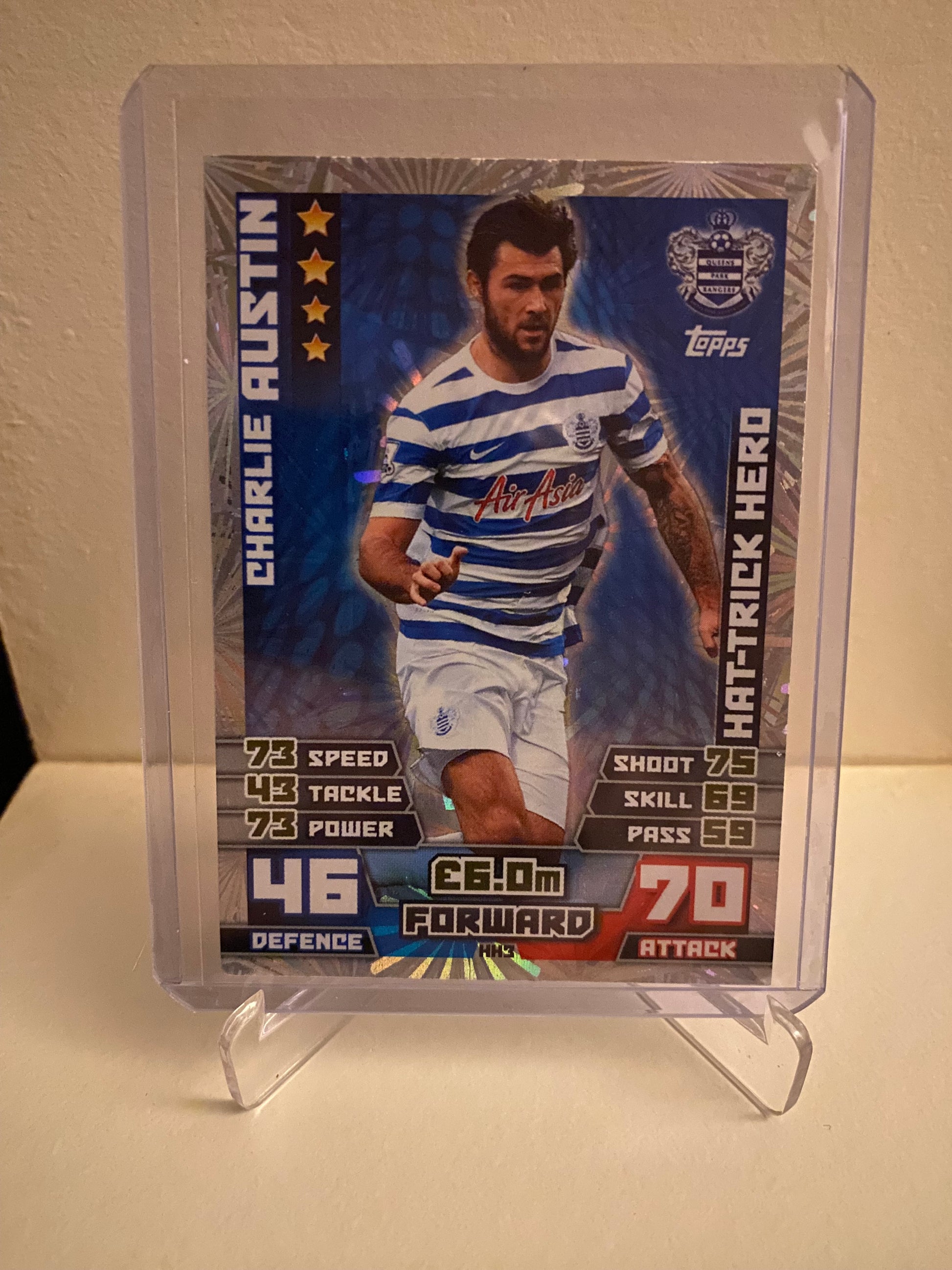 Topps Match Attax Premier League 2014/2015 QPR Charlie Austin Holofoil