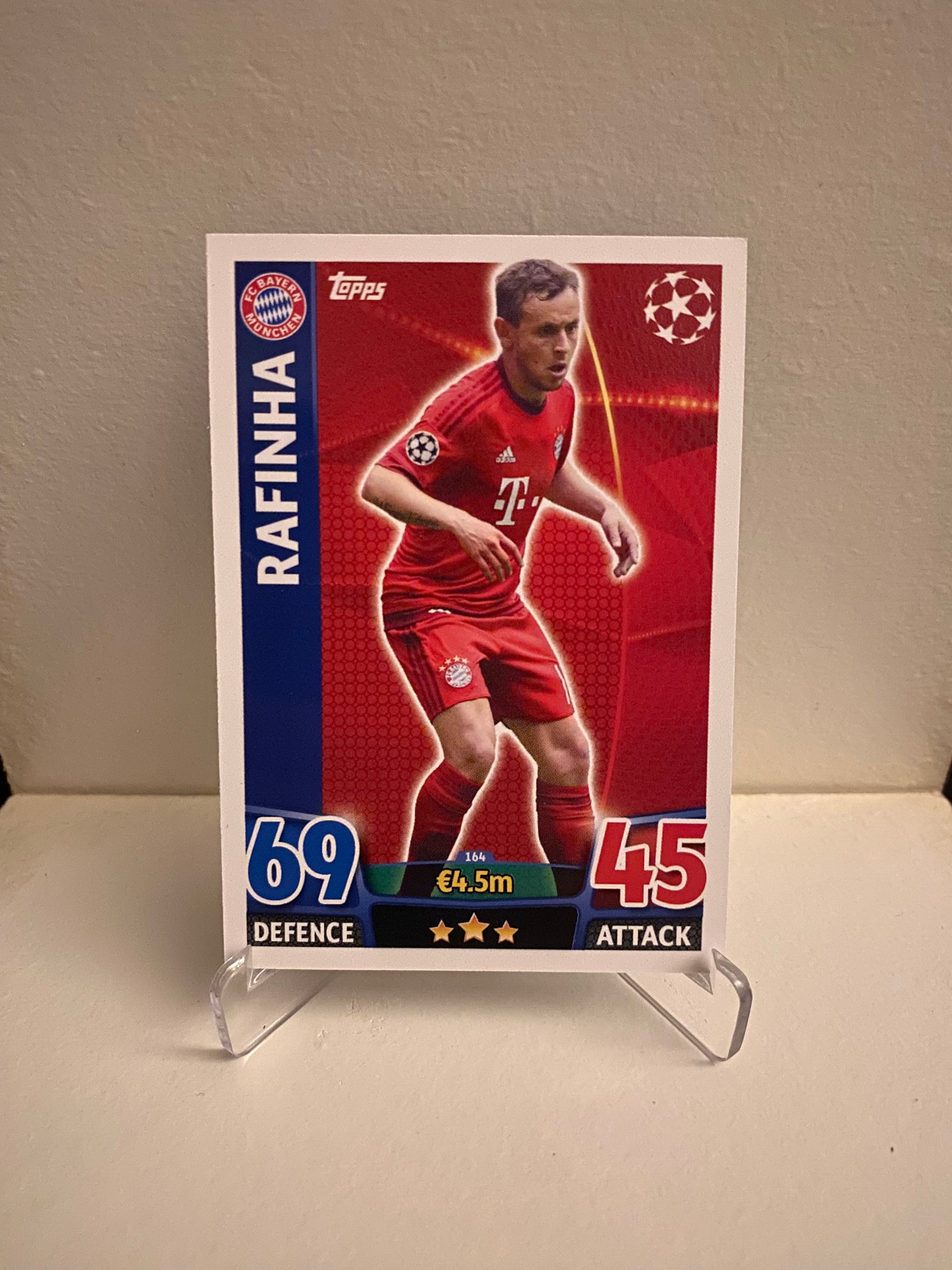 Fodbold kort Topps Match Attax UEFA Champions League 2015/2016 - Bayern München Rafinha - Pokedexet