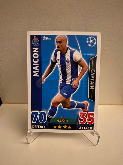 Fodbold kort Topps Match Attax UEFA Champions League 2015/2016 - FC Porto Maicon - Pokedexet