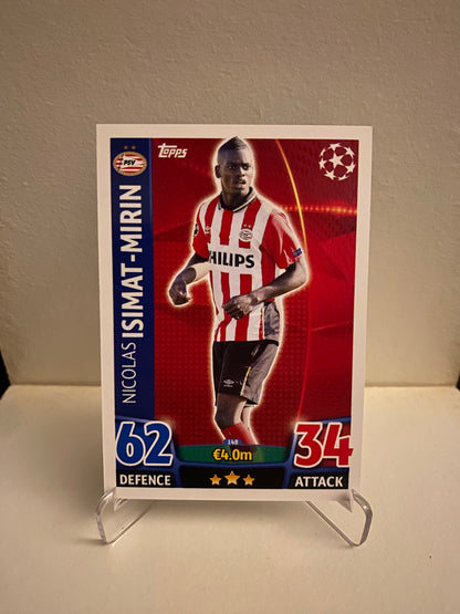 Fodbold kort Topps Match Attax UEFA Champions League 2015/2016 - PSV Eindhoven Nicolas Isimat-Mirin - Pokedexet