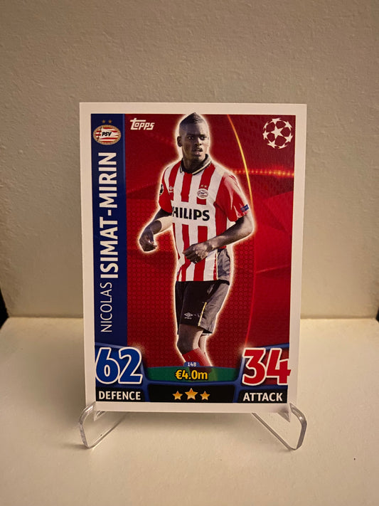 Fodbold kort Topps Match Attax UEFA Champions League 2015/2016 - PSV Eindhoven Nicolas Isimat-Mirin - Pokedexet