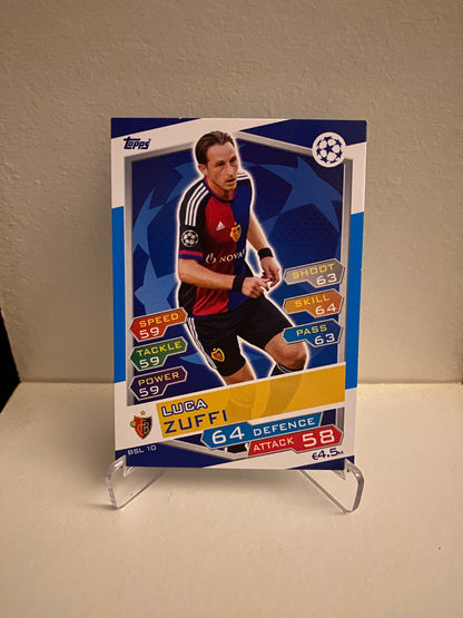 Fodbold kort Topps Match Attax UEFA Champions League 2016/2017 - Basel Luca Zuffi - Pokedexet