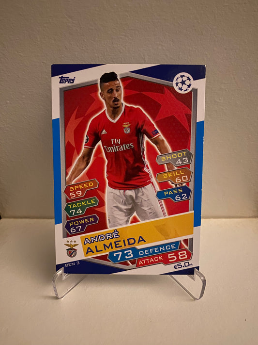 Topps Match Attax UEFA Champions League 2016/2017 Benfica Andre Almeida