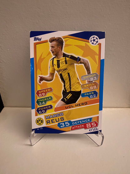 Fodbold kort Topps Match Attax UEFA Champions League 2016/2017 - Borussia Dortmund Marco Reus - Pokedexet