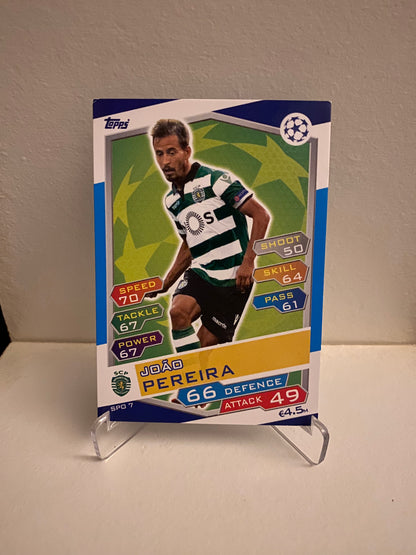 Fodbold kort Topps Match Attax UEFA Champions League 2016/2017 - Sporting Joao Pereira - Pokedexet