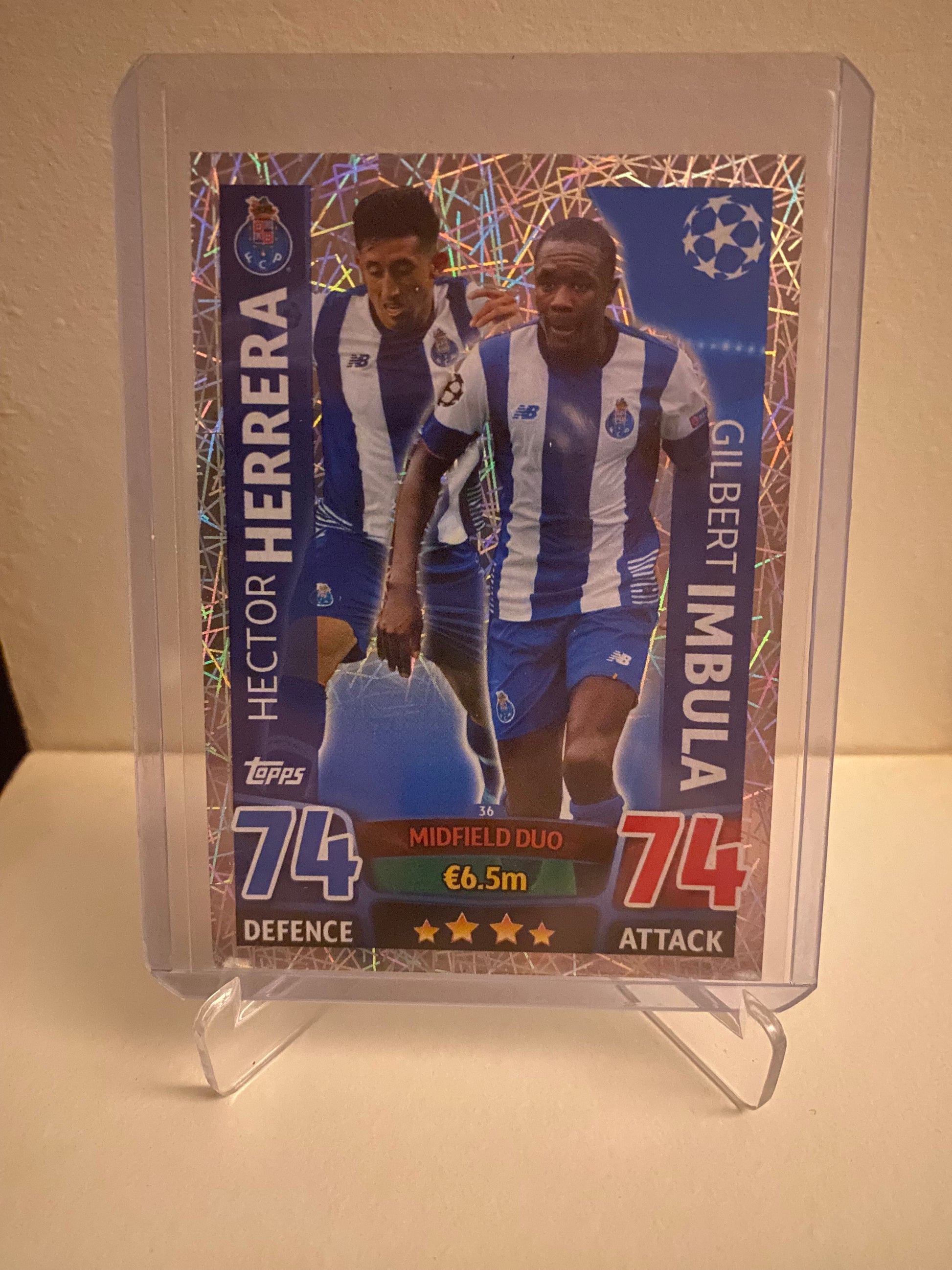 Topps Match Attax UEFA Champions League FC Porto Hector Herrera/Gilbert Imbula Holofoil