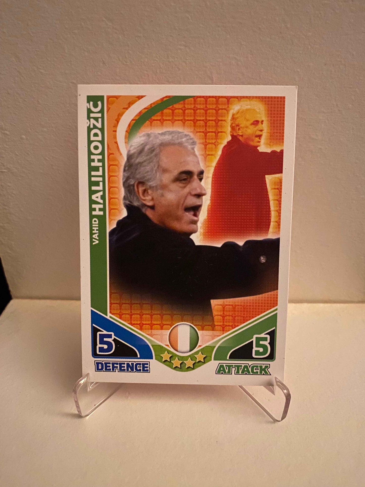 Fodbold kort Topps Match Attax World Cup 2010 - Elfenbenskysten Vahid Halilhodzic - Pokedexet