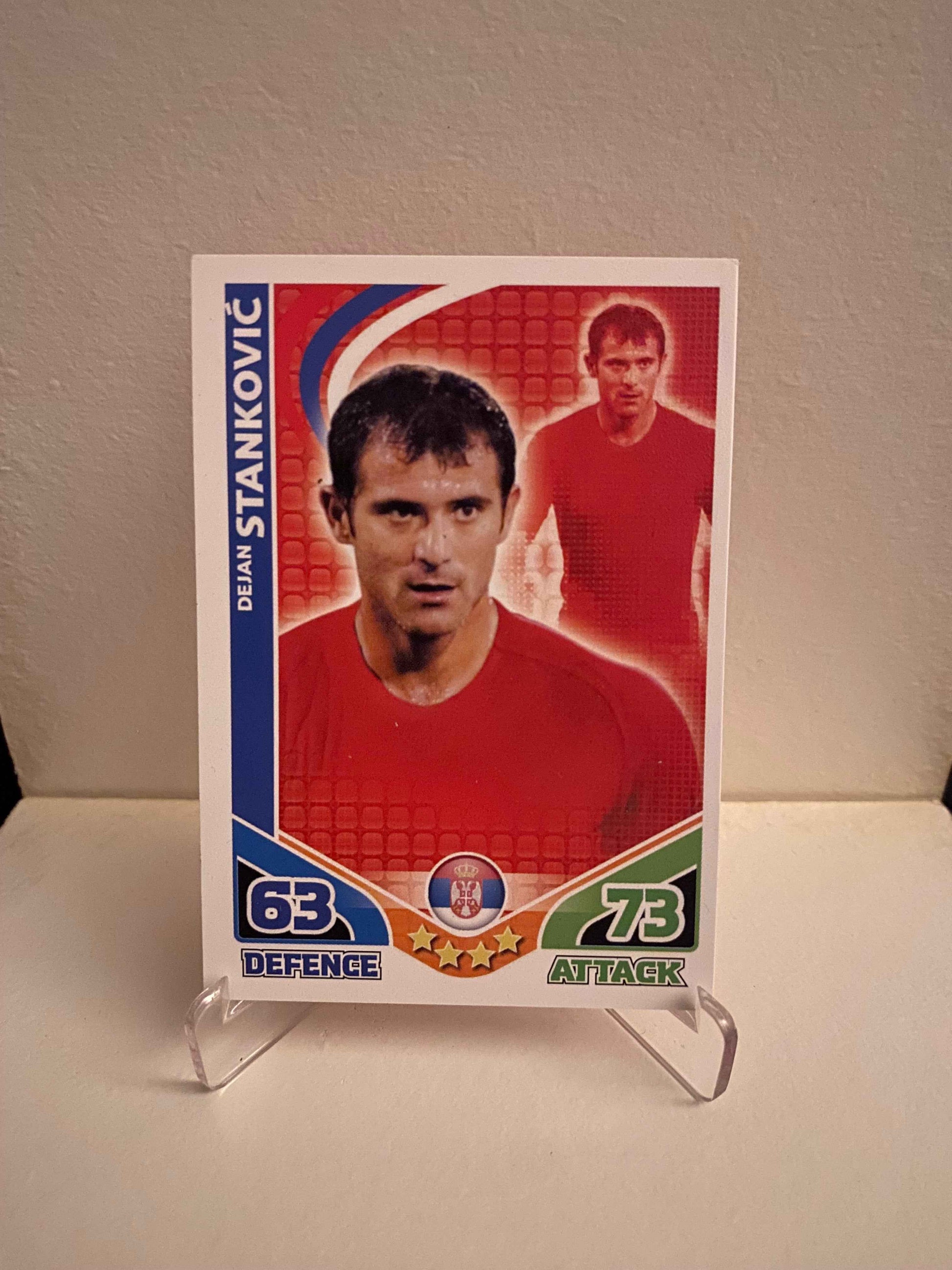Fodbold kort Topps Match Attax World Cup 2010 - Serbien Dejan Stankovic - Pokedexet