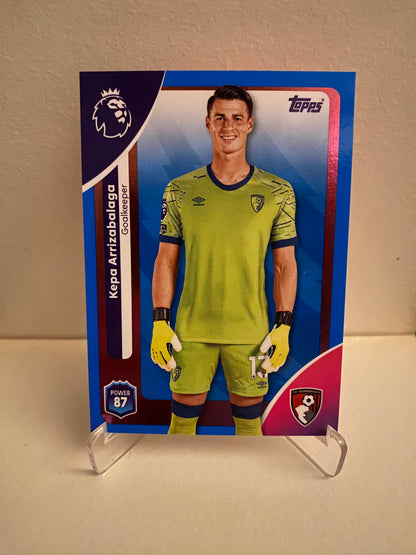 Fodbold kort Topps Premier League 2025/2026 - Blue Parallel Kepa Arrizabalaga - Pokedexet