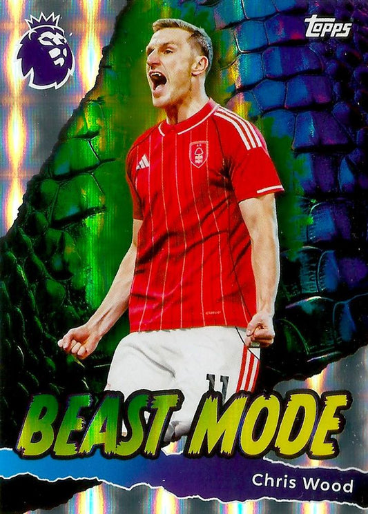 Fodbold kort Topps Premier League 2025/2026 - Beast Mode Chris Wood - Pokedexet