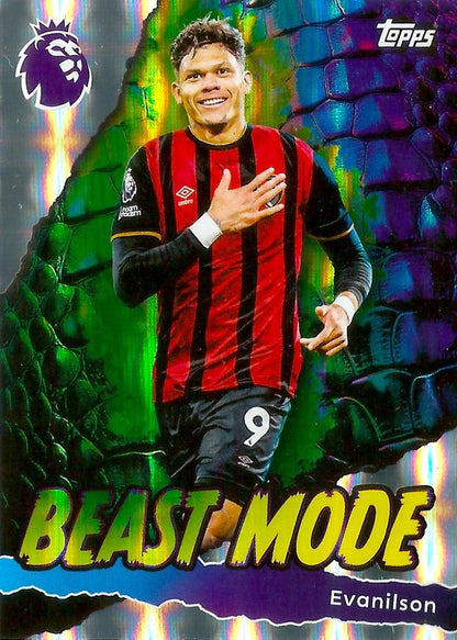 Fodbold kort Topps Premier League 2025/2026 - Beast Mode Evanilson - Pokedexet