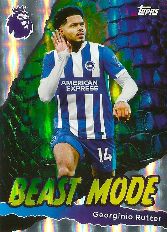Fodbold kort Topps Premier League 2025/2026 - Beast Mode Georginio Rutter - Pokedexet