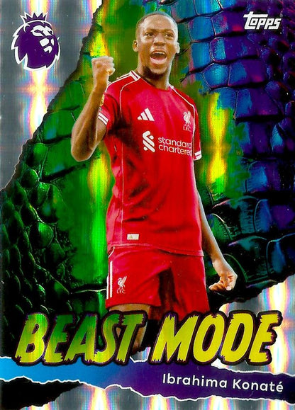 Fodbold kort Topps Premier League 2025/2026 - Beast Mode Ibrahima Konate - Pokedexet