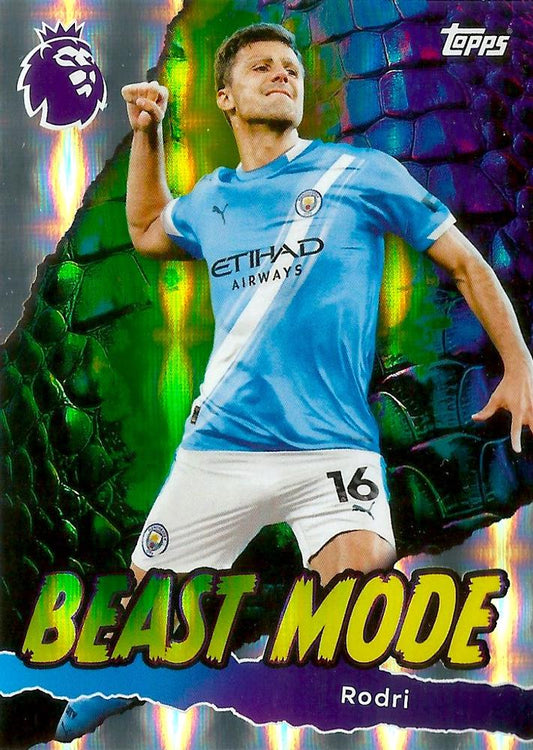 Fodbold kort Topps Premier League 2025/2026 - Beast Mode Rodri - Pokedexet