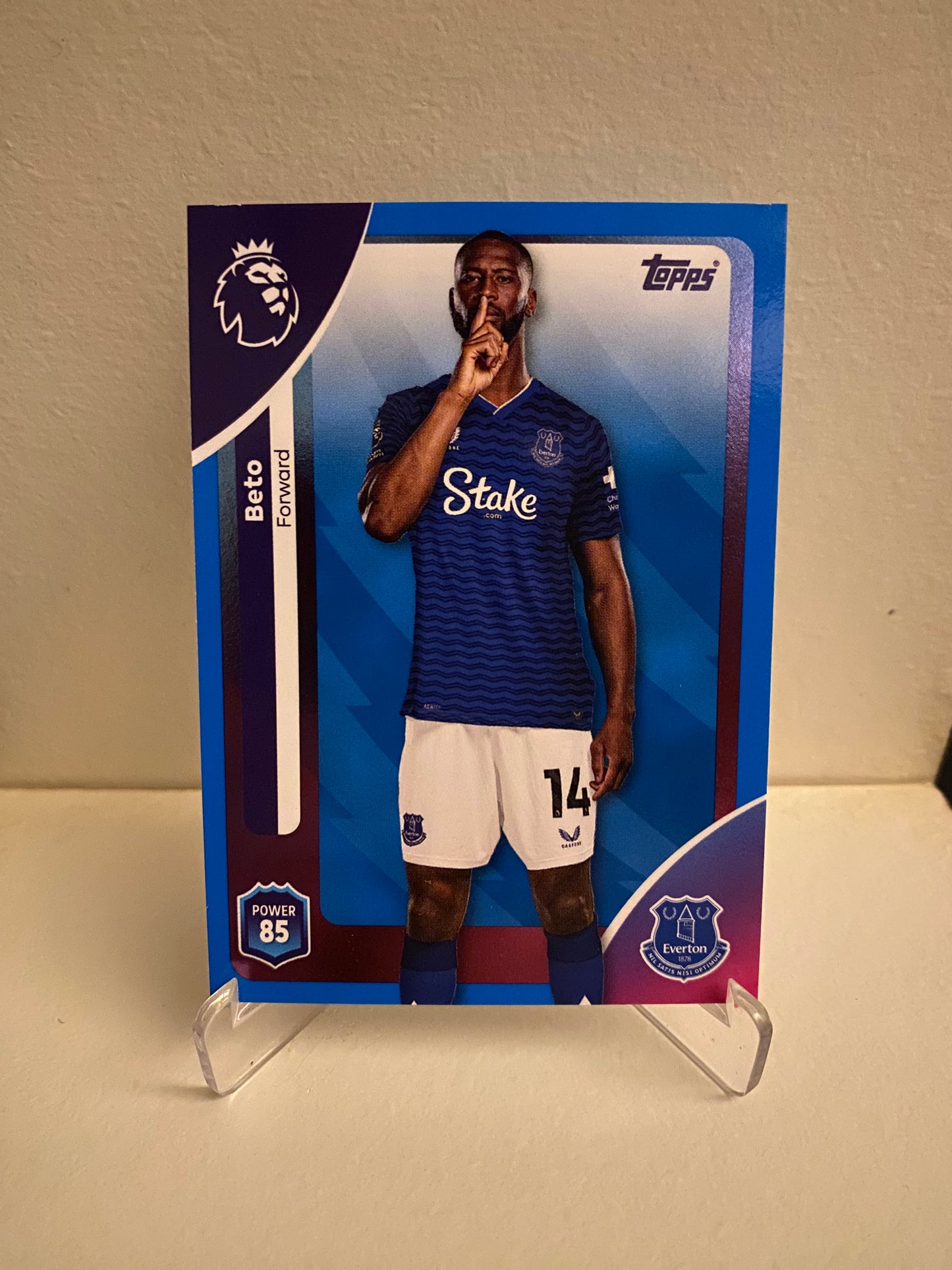 Fodbold kort Topps Premier League 2025/2026 - Blue Parallel Beto - Pokedexet
