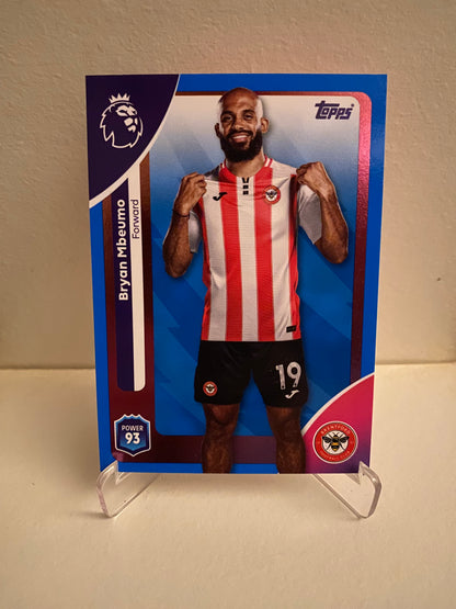 Fodbold kort Topps Premier League 2025/2026 - Blue Parallel Bryan Mbeumo - Pokedexet