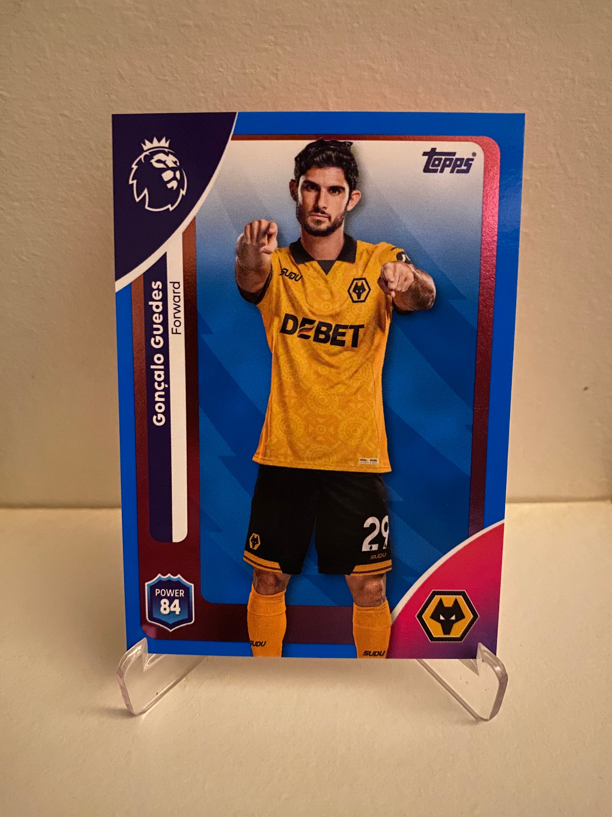 Topps Premier League 2025/2026 Blue Parallel Goncalo Guedes