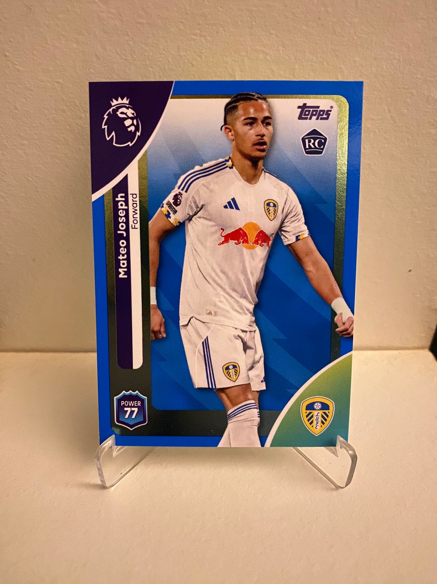 Fodbold kort Topps Premier League 2025/2026 - Blue Parallel Mateo Joseph - Pokedexet