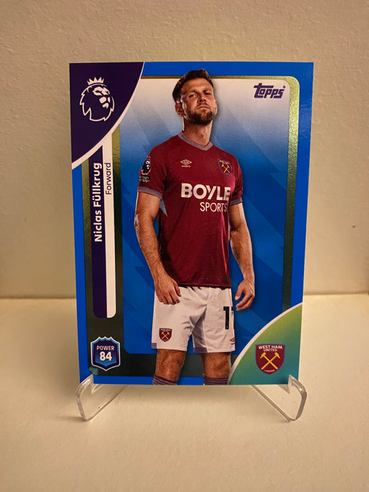 Topps Premier League 2025/2026 Blue Parallel Niclas Fullkrug