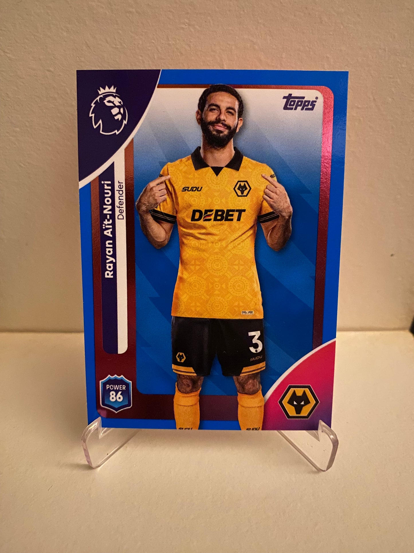 Topps Premier League 2025/2026 Blue Parallel Rayan Ait-Nouri