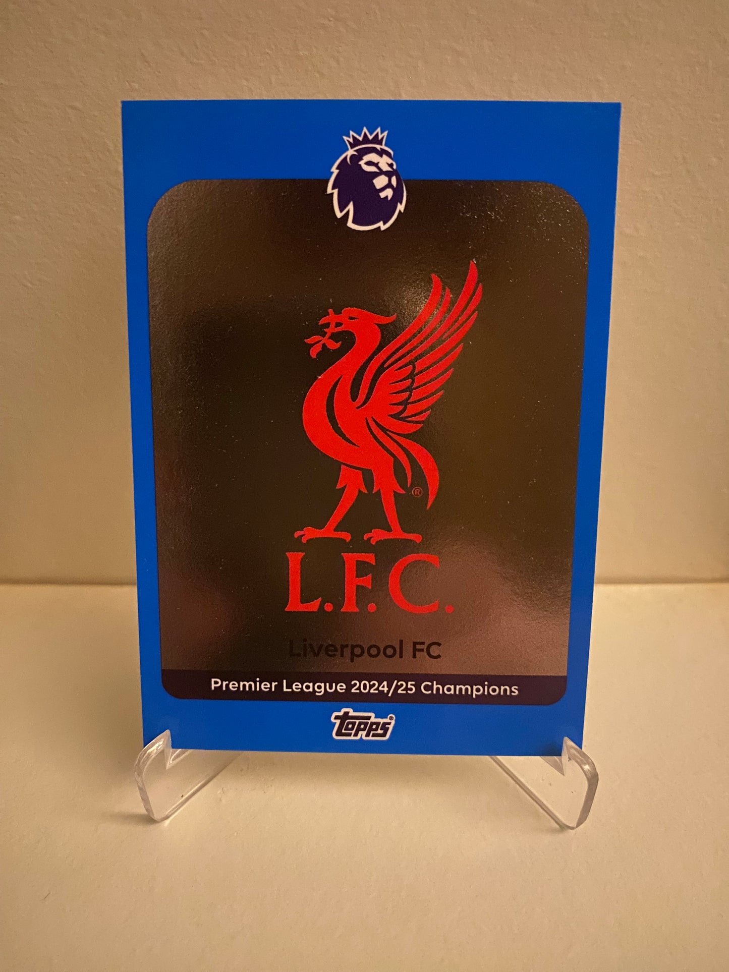 Topps Premier League 2025/2026 Blue Parallel Team Badge Liverpool FC