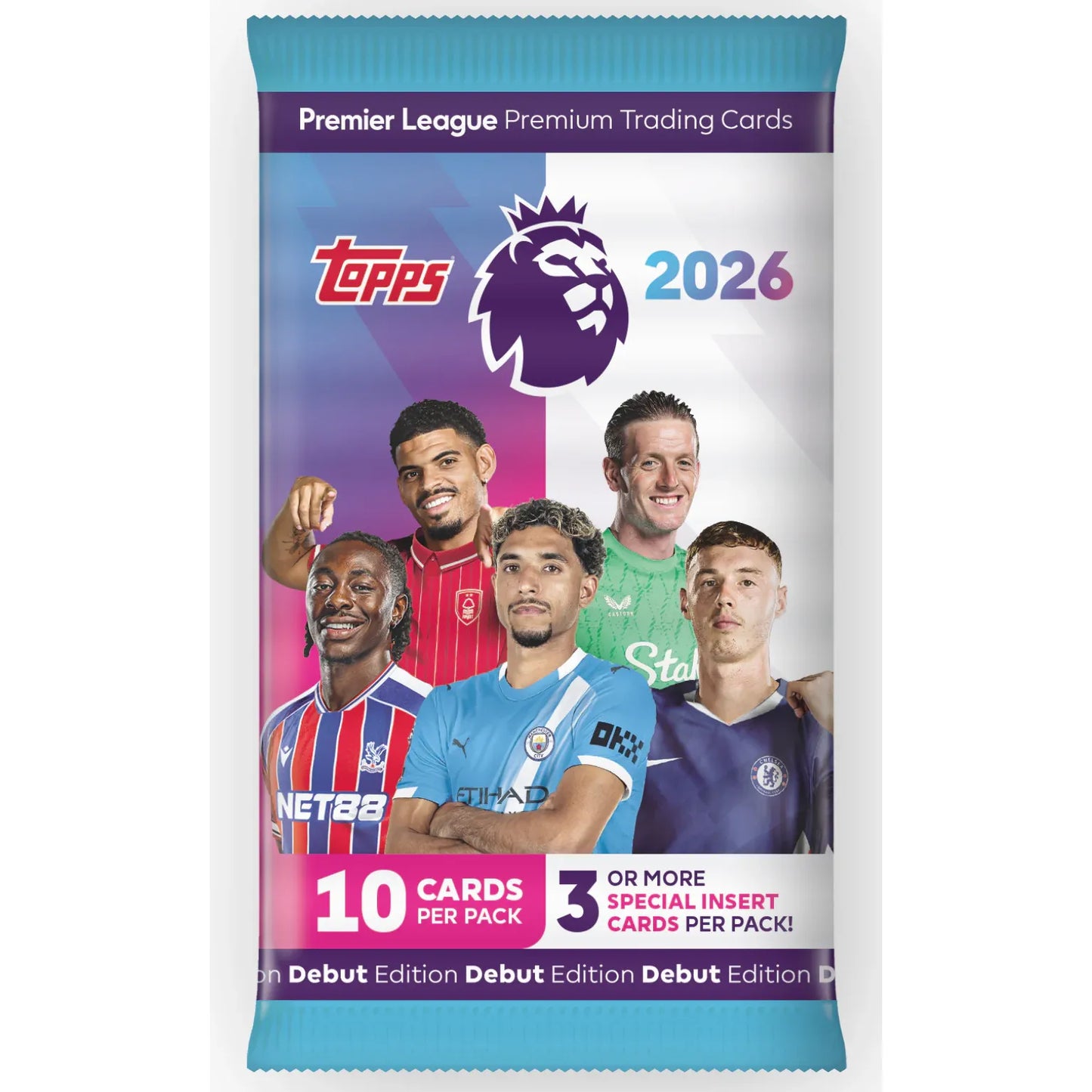 Topps Premier League 2025/2026 Booster Pakke Debut Edition