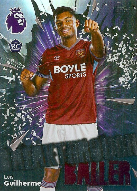 Fodbold kort Topps Premier League 2025/2026 - Breakthrough Baller Luis Guilherme - Pokedexet
