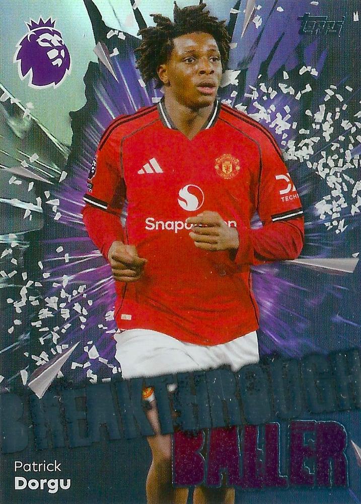 Fodbold kort Topps Premier League 2025/2026 - Breakthrough Baller Patrick Dorgu - Pokedexet
