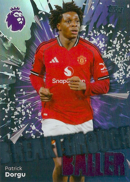 Fodbold kort Topps Premier League 2025/2026 - Breakthrough Baller Patrick Dorgu - Pokedexet