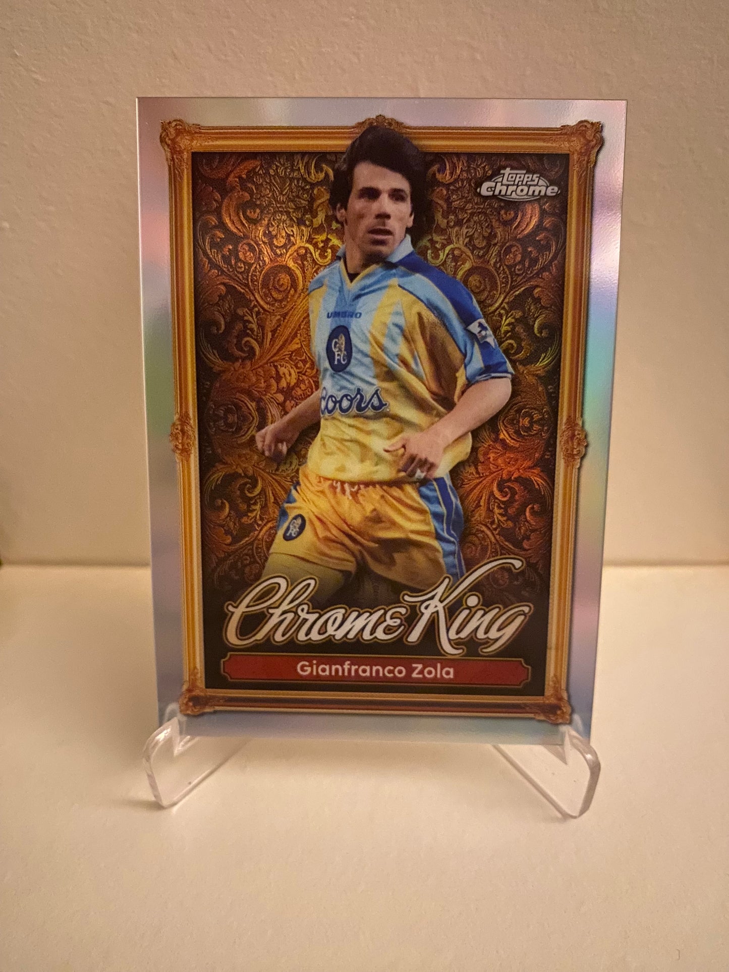 Fodbold kort Topps Premier League 2025/2026 - Chrome King Gianfranco Zola - Pokedexet