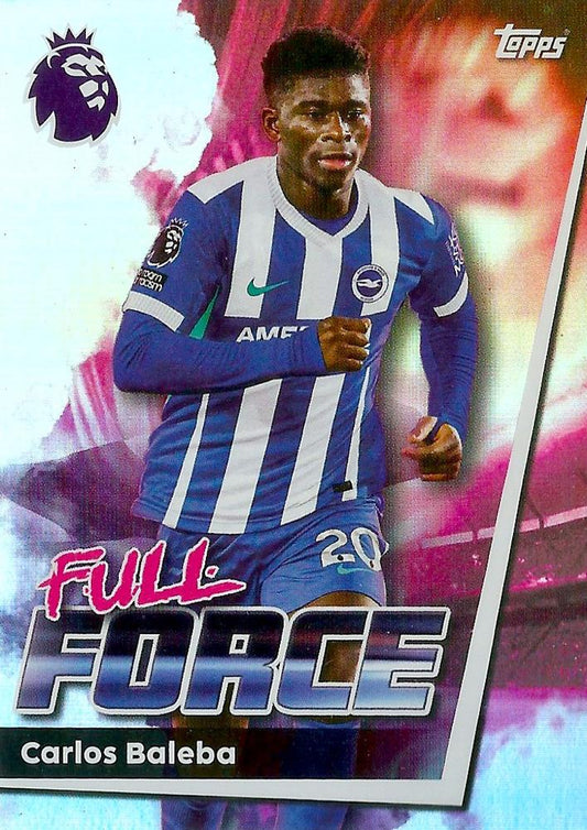 Fodbold kort Topps Premier League 2025/2026 - Full Force Carlos Baleba - Pokedexet